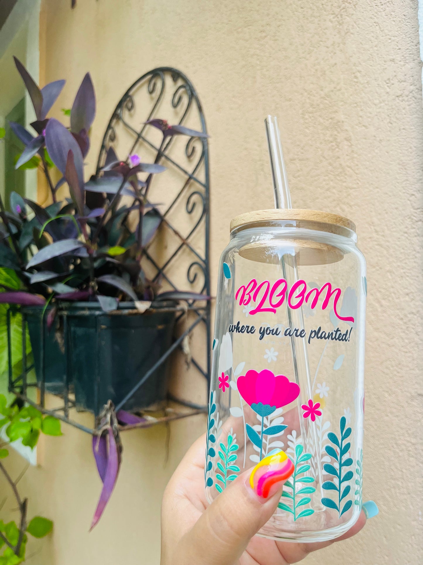 HOC Glass Sipper (Bloom)