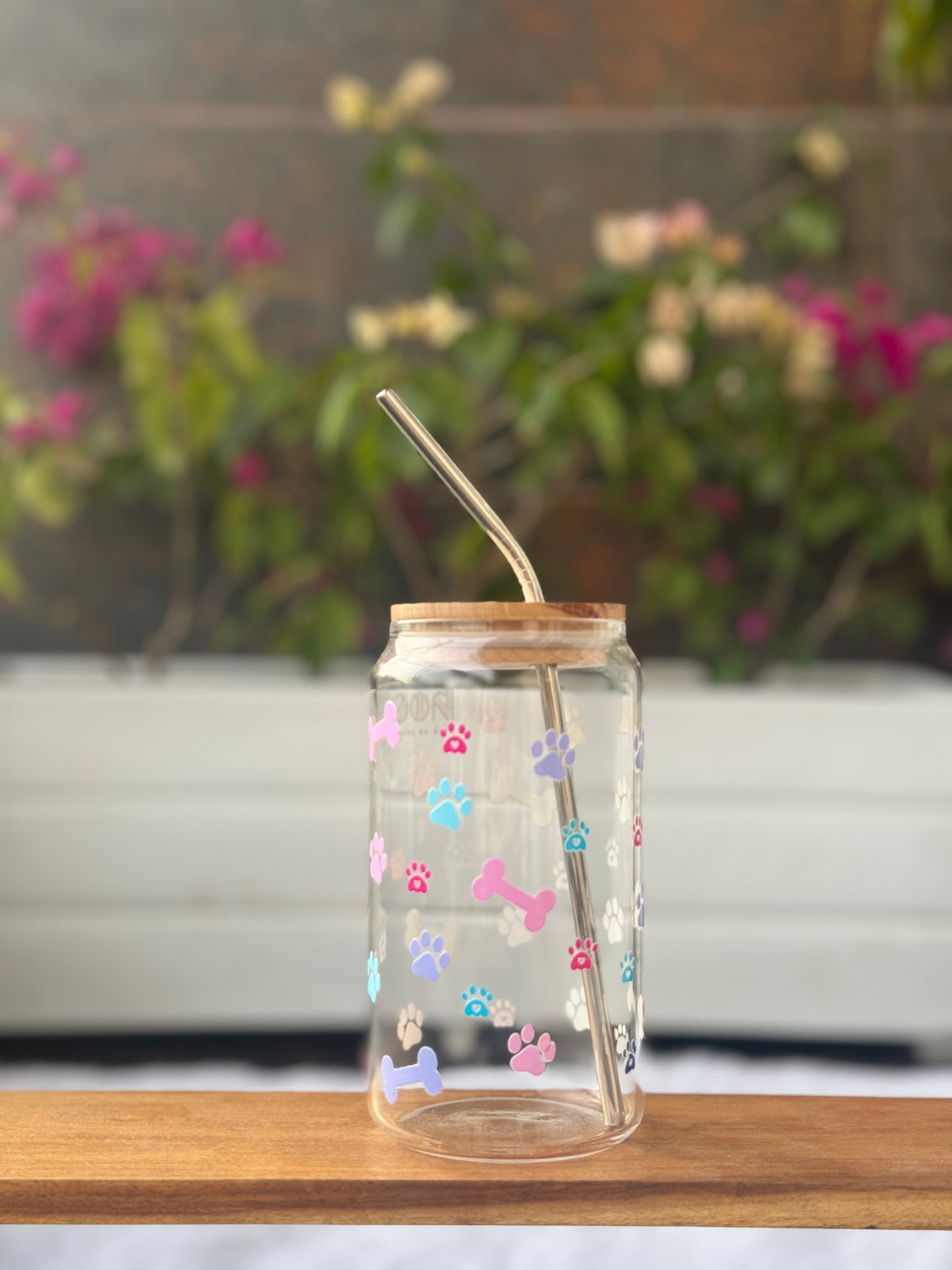 HOC Glass Sipper (Paw Love)