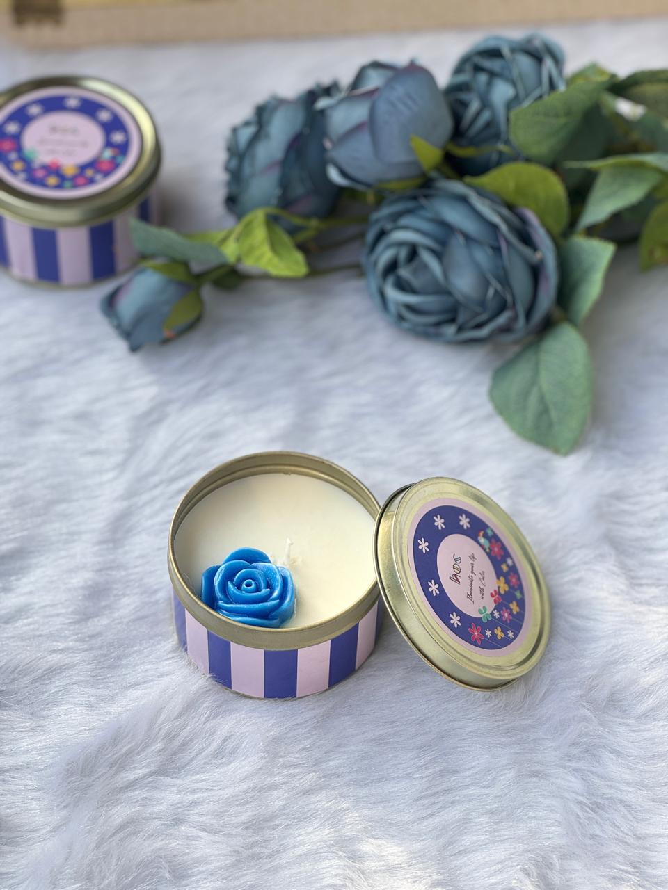 Blue Charm Aromatherapy Tin Candle