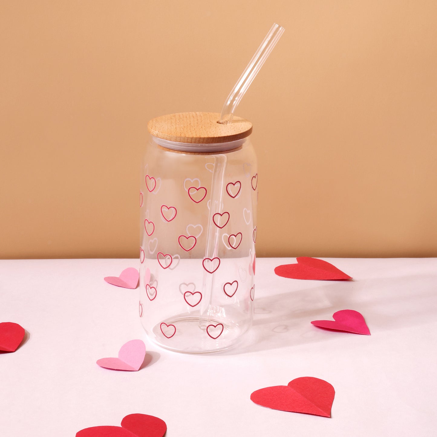 HOC Glass Sipper (Hearts)