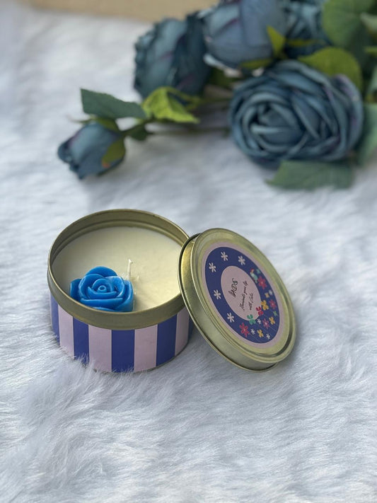 Blue Charm Aromatherapy Tin Candle