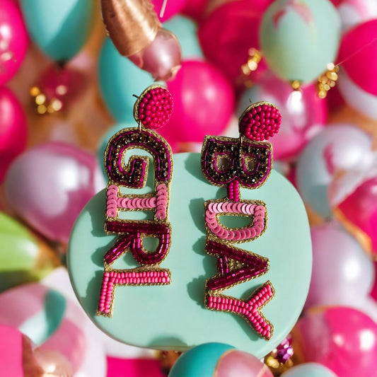 Birthday Girl: Handmade Beaded Earrings